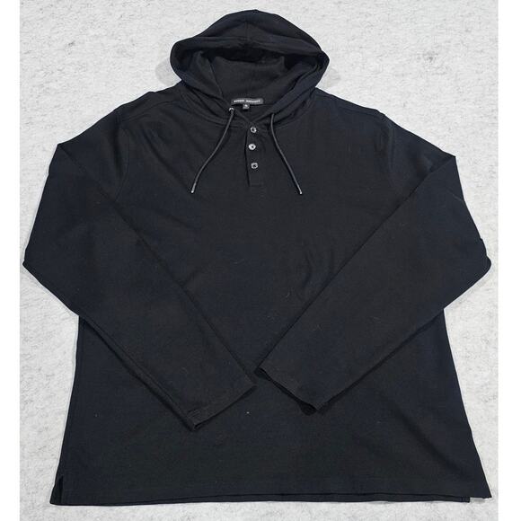 Robert Barakett Georgia Hoodie Long Sleeve Black Mens Sz XL NEW